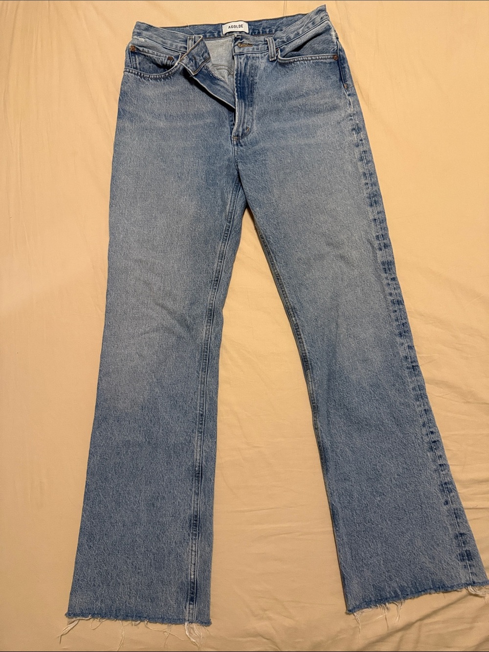 Agolde Light Blue Flare Jeans